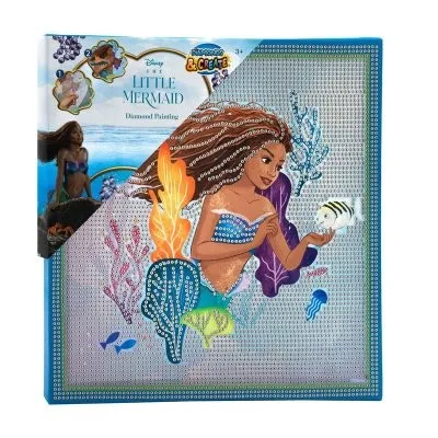 Diamond embroidered mermaid DISPLAY