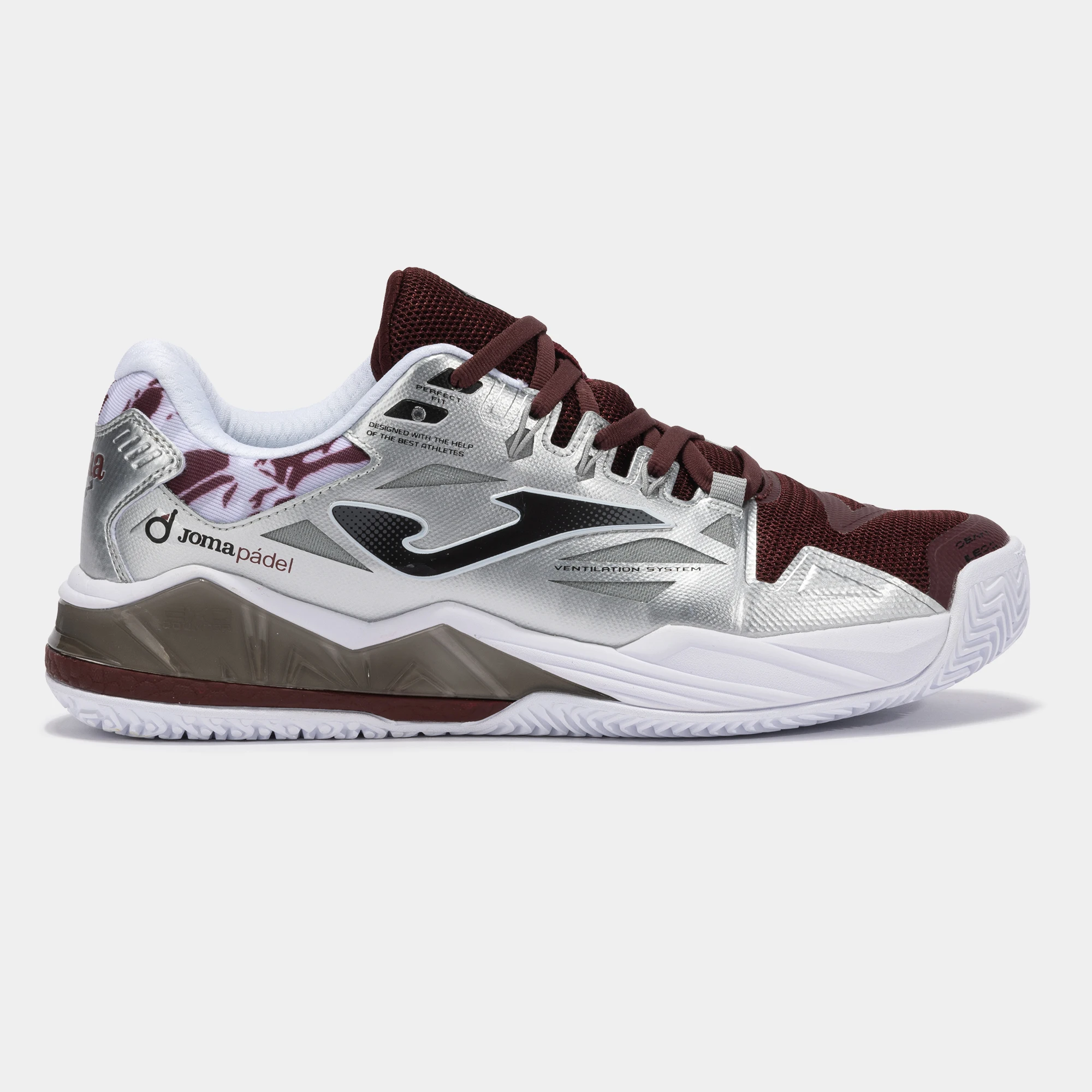 Zapatillas Spin Men 2512 Maroon - zapatillas de pádel