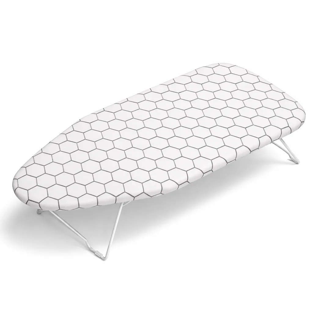 T-LoVendo Tabla de Planchar Plegable de Sobremesa 70x30cm | Mesa de Planchar pequeña | Se Cuelga y Ahorra Espacio | Superficie Acolchada Antideslizante | Ideal para Hogar, Lavadero y Viaje