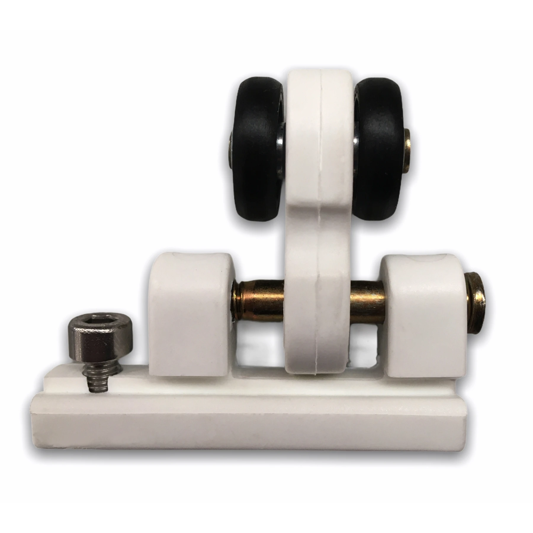 Teletoldo Polea Móvil con Rodamiento Interior para Pérgolas , Ideal para Guías con Hendidura de 10 mm y Facilidad de Movimiento