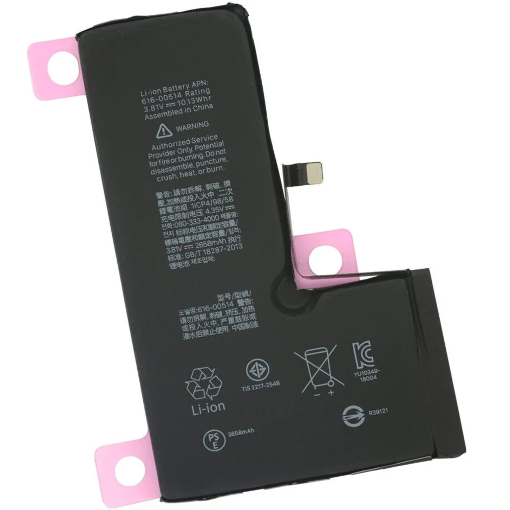 Premium battery compatible with iPhone XS , 2658mAh 3.81V 10.1WH lithium, new