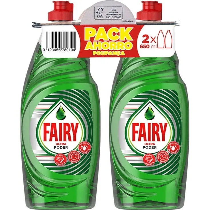 Fairy ultra poder lavavajillas - Fairy Ultra Poder Concentrado - Líquido Lavavajillas Fairy 650 ml