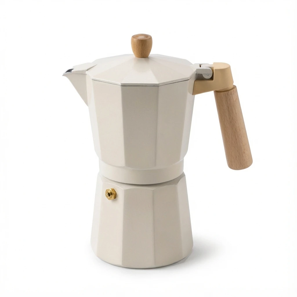 Cafetera Italiana Moka Espresso de Aluminio para Gas/Eléctrica/Vitro (No Inducción) | 3/6/9/12 Tazas | Happy Friends
