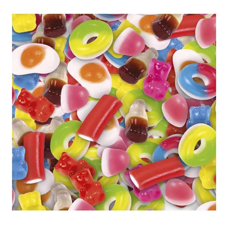 Fini Clear Little Mix, Caramelos de Goma, Ositos Gominola, Coca Cola, Huevos de Chuches, 1 Kg APROX 500U SABOR TOP ORIGINAL MEZCLA PERFECTA