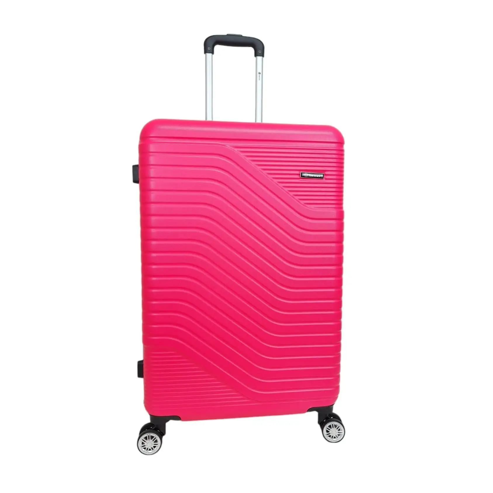 Maleta de viaje barata grande Benzi BZ5747 rosa de 76 x 47 x 26 cm. muy ligera 3,8 kg. 4 ruedas dobles giratorias 360º. Cerradura de combinación. Excelente relación calidad-precio. (ROSA)