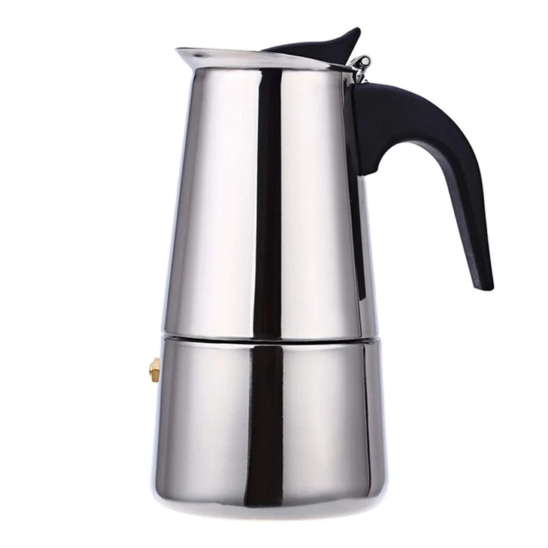 Household Stainless Steel Coffee Maker, Italian Moka Coffee Maker, Espresso Coffee Maker, Percolator Coffee Tools for Latte Stovetop, Spain shipping