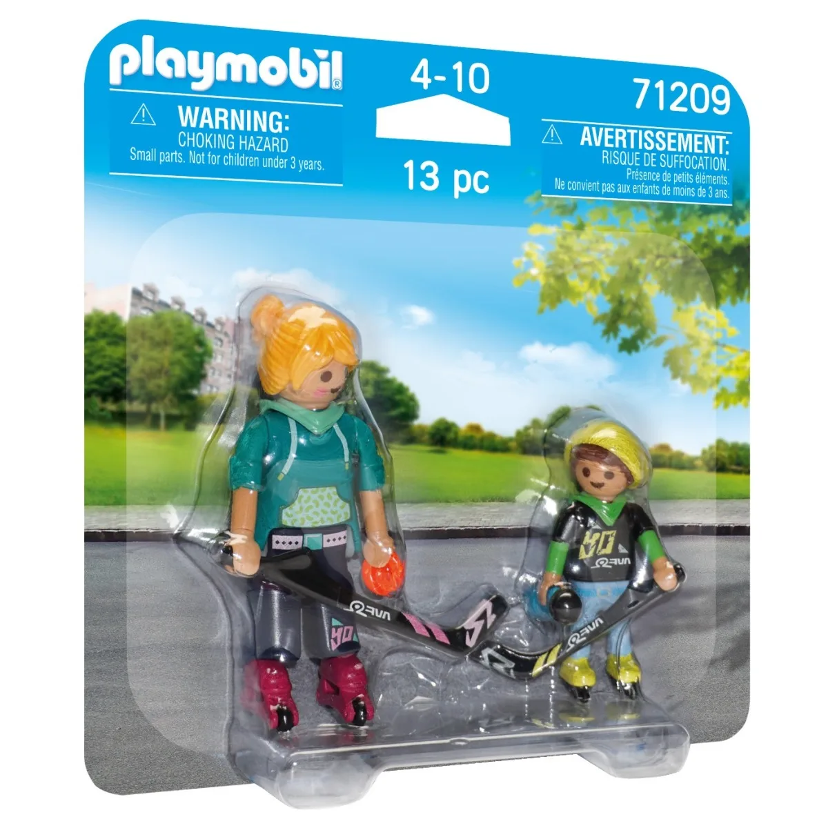 PLAYMOBIL DUO PACK - HOCKEY SOBRE PATINES, 71209, TIENDA CON LICENCIA OFICIAL