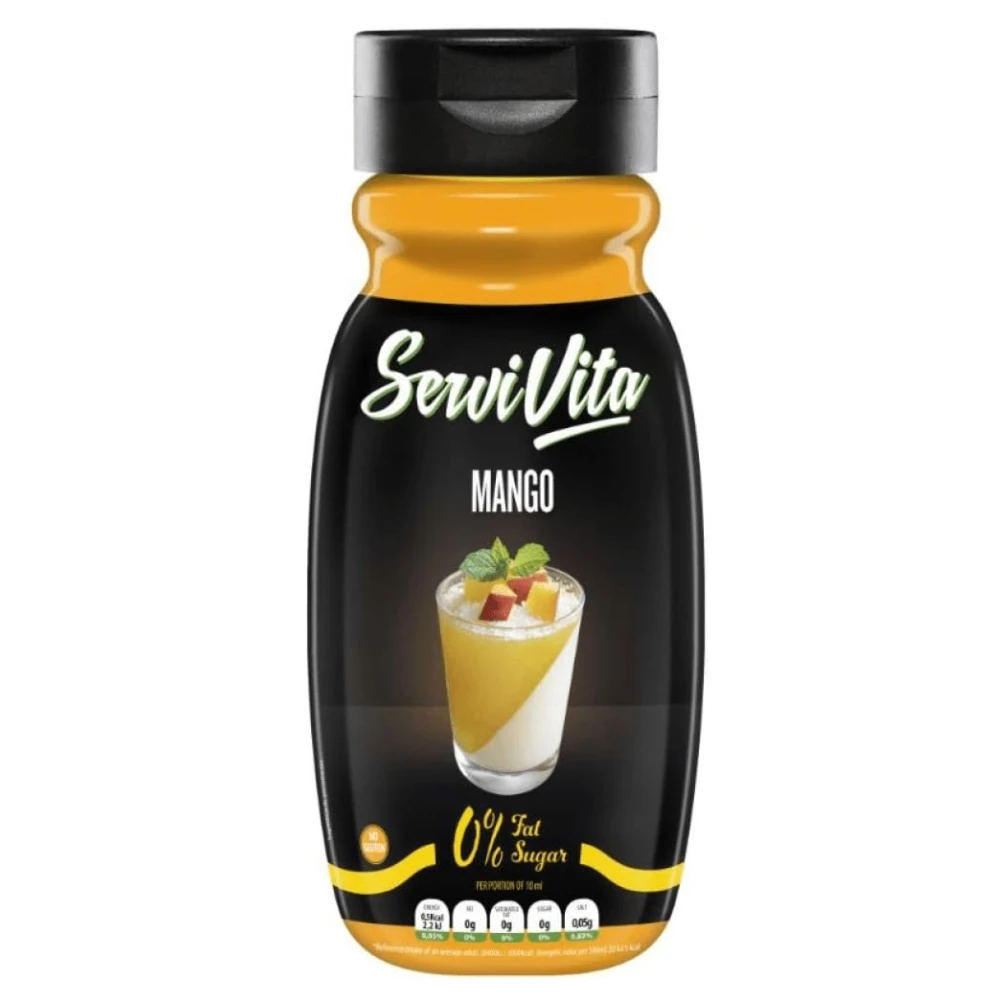 ServiVita Salsa ServiVita Mango - 320 ml - Aderezo Tropical Dulce y Refrescante para Ensaladas, Carnes y Aperitivos