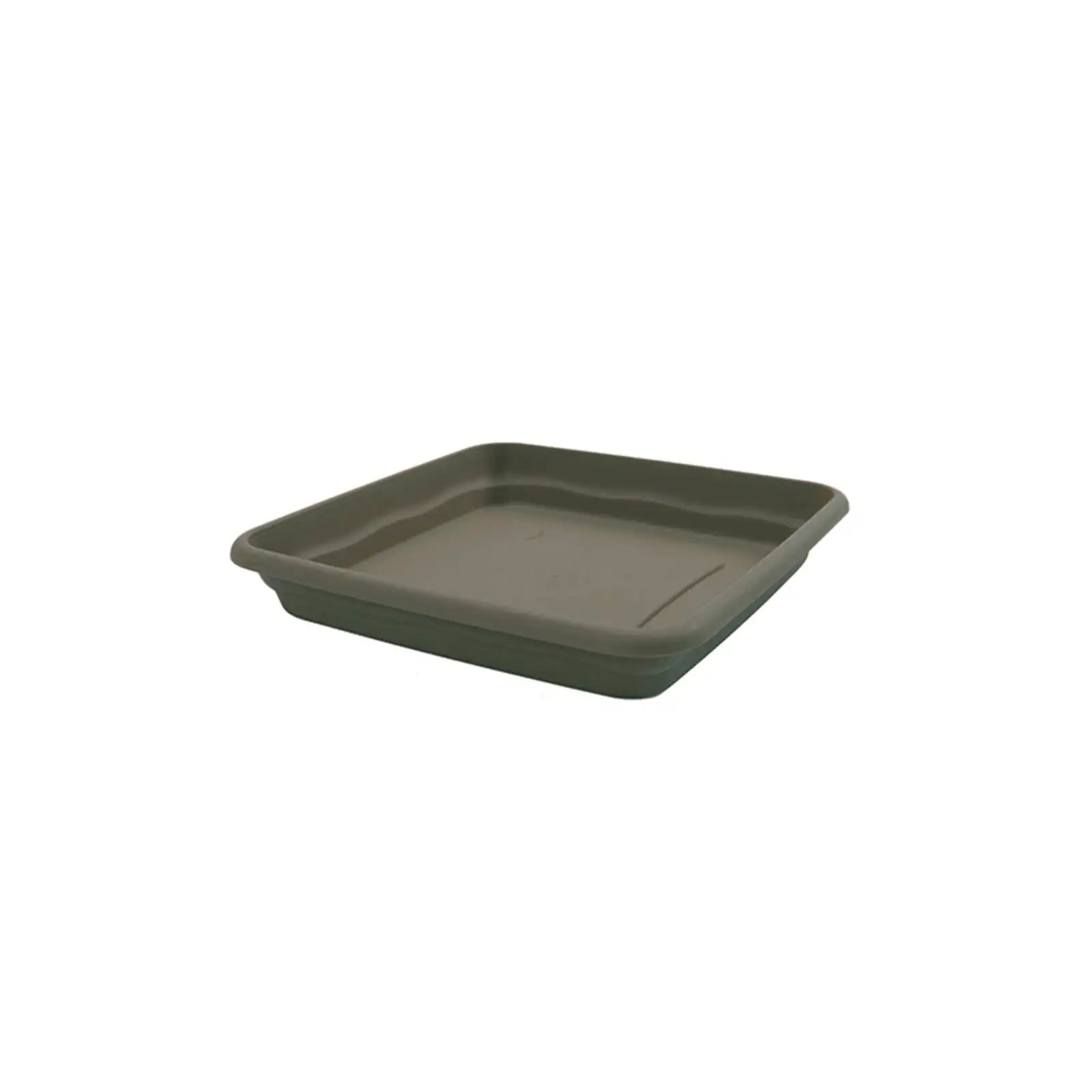 Plastiken 7823 - Plato Cuadrado de 23 cm para Macetas TERRA de 26 cm 7L. Taupe