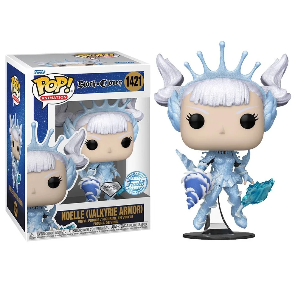 FUNKO POP!  BLACK CLOVER - NOELLE (VALKYRIE ARMOR) (DGLT) EXCLUSIVO PLAYMYCENTER, 71632, Nº1421, TIENDA CON LICENCIA OFICIAL, ENVÍO 24-48 HORAS PENÍNSULA, FIGURA CABEZONA DE VINILO 100% ORIGINAL