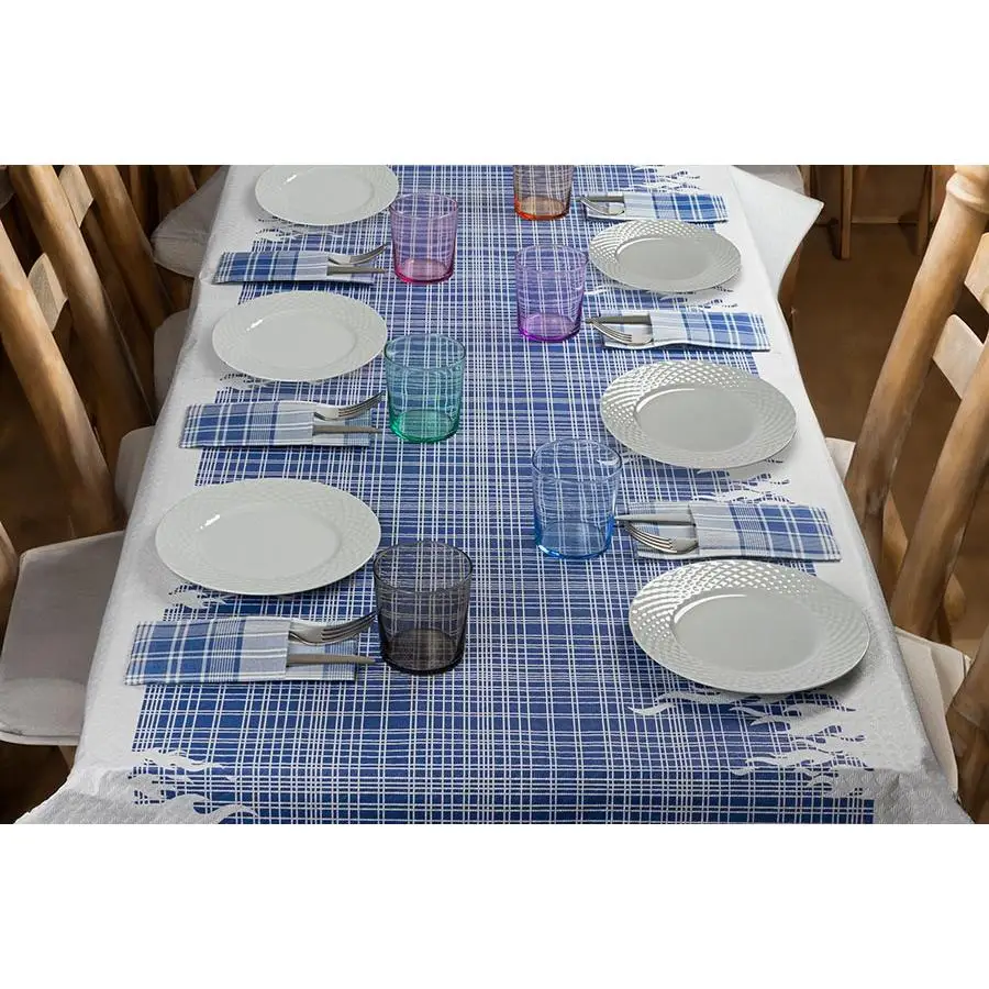 Rollo mantel papel Blanco 1x70m. Decorado Fallero