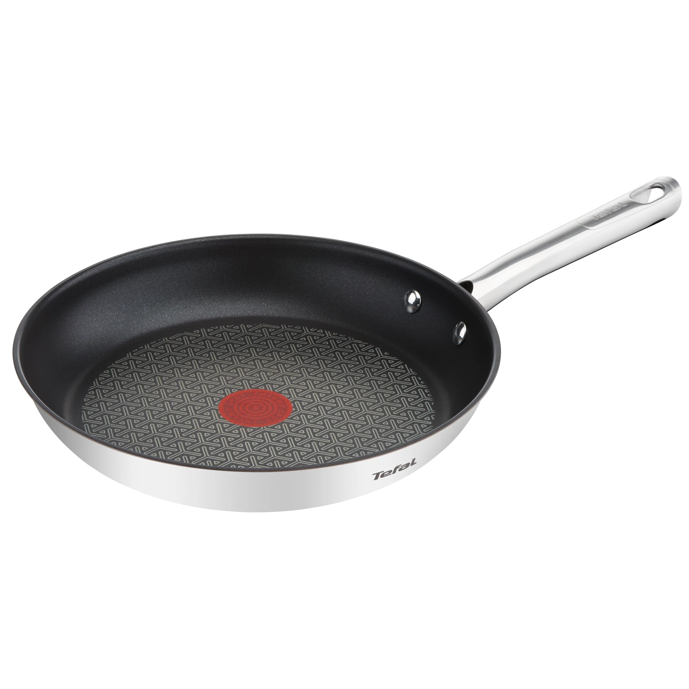 Tefal Duetto, Sartén de 32 cm Tefal, Menaje de acero inoxidable 18/10, Fácil de limpiar, Revestimiento antiadherente seguro, Tecnología Thermo Spot, Cocina saludable, Dorado idóneo, Base de 3 capas, Sartén de inducción, A7040863