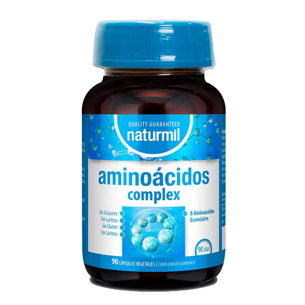Complejo de Aminoácidos Naturmil – 90 Cápsulas para Apoyo Vital y Bienestar Diario