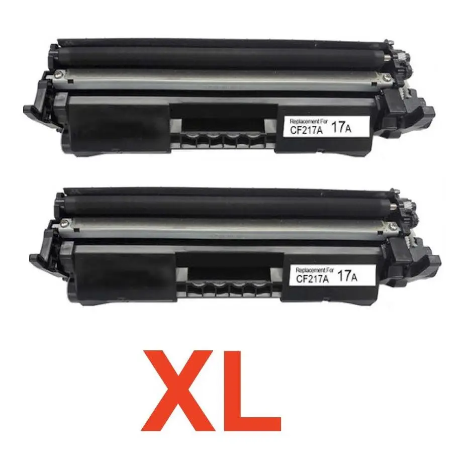 2 toner Compatibles HP CF217A XL / 17A XL Cartucho de Toner Alta Capacidad / Jumbo HP 17A