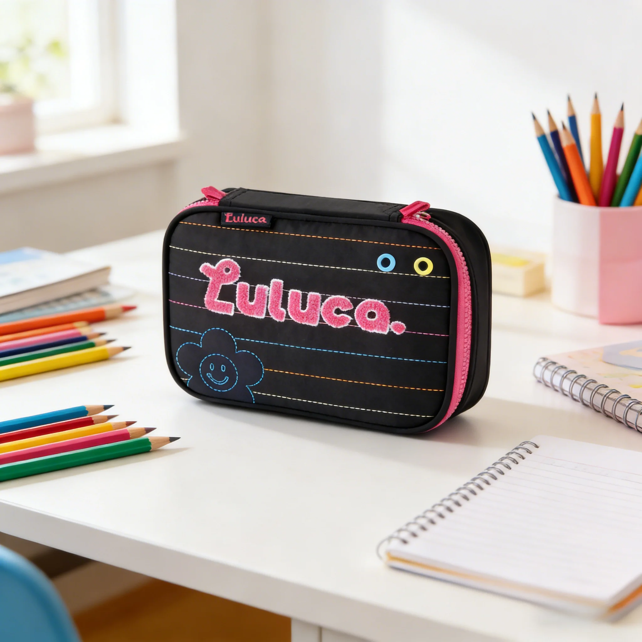 Clio Style Luluca estuche para lápices de gran capacidad, capacidad para hasta 36 bolígrafos, ideal para niños y adolescentes de 3 a 18 años, material escolar y regalo perfecto