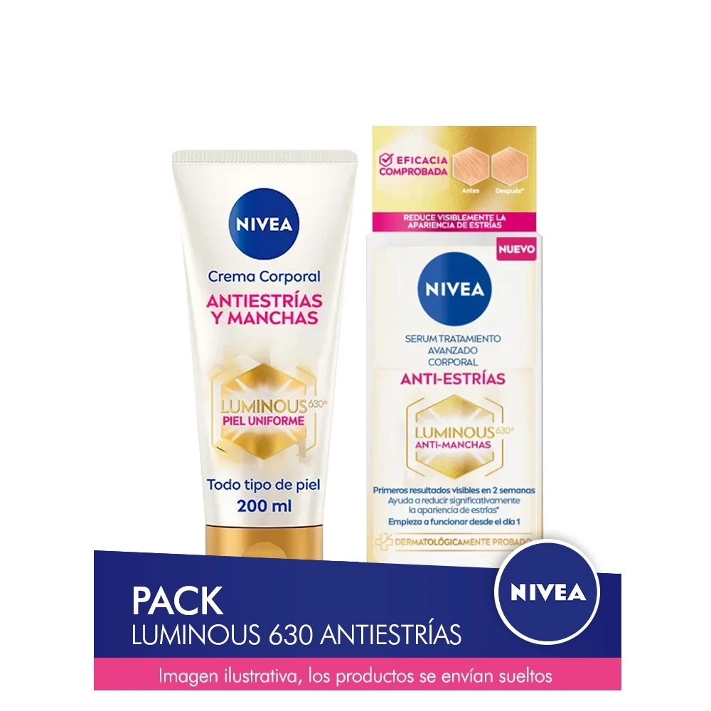 NIVEA Pack saving Luminous anti-stretch marks-contains serum and cream