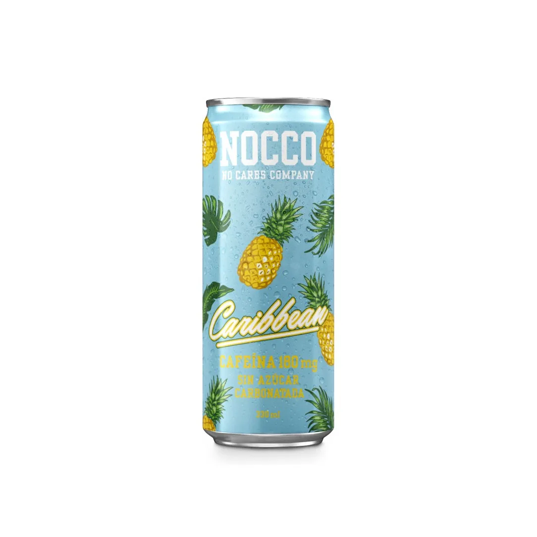 Bebida energetica Caribbean con BCAA 330ml Nocco