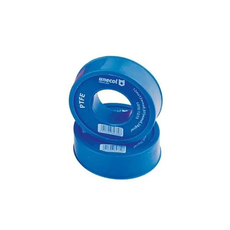 Cinta de Teflón Unecol, Pack 2 Rollos de 12m x 12mm para Uso Doméstico e Industrial