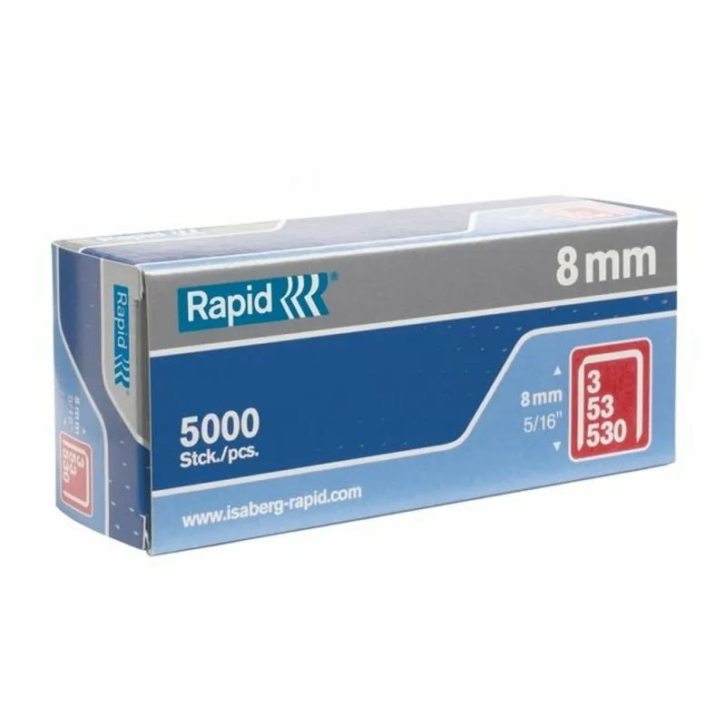 ESSELTE 11857050 Grapas de Acero Modelo 53 Finas de 8mm - 5000 Unidades