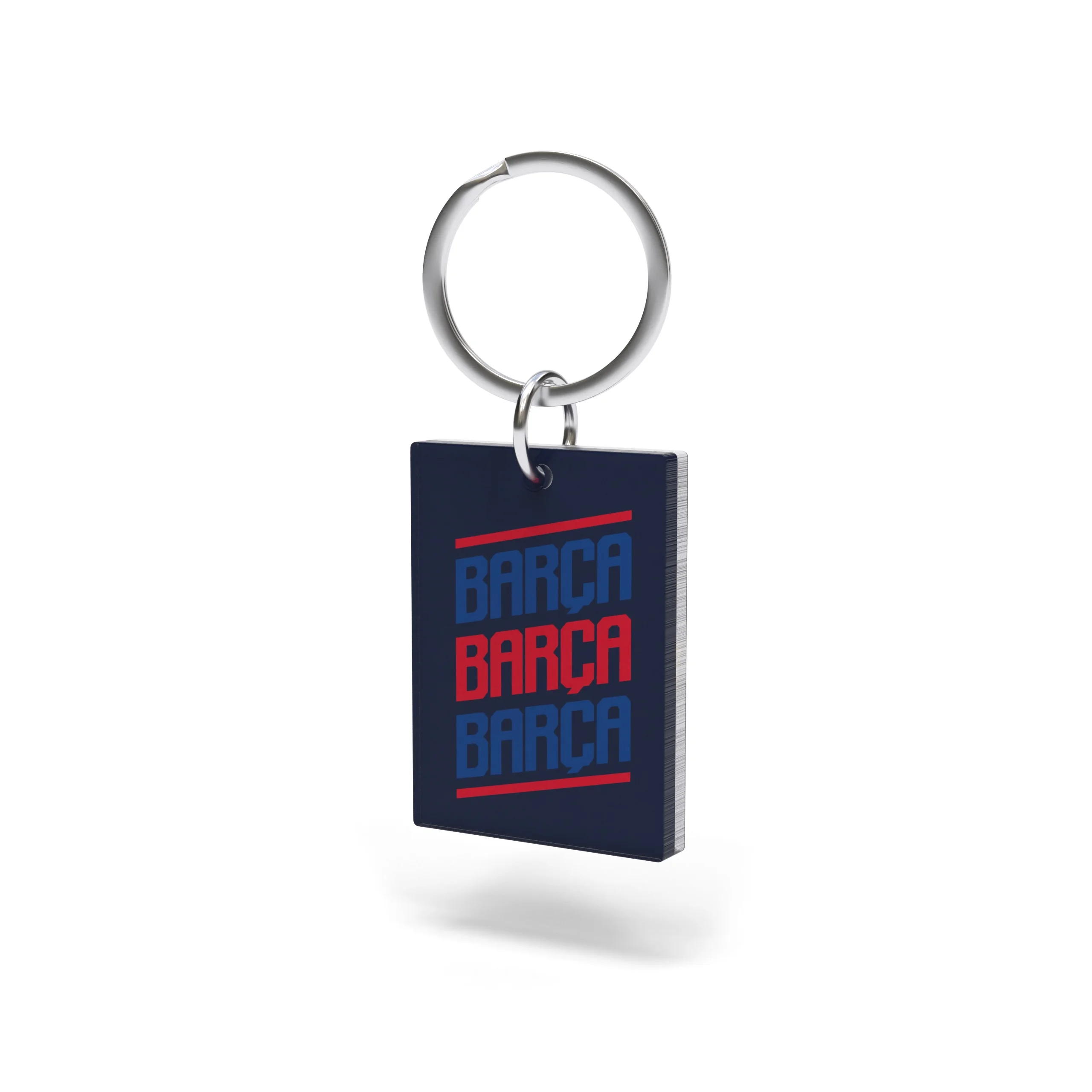 FC Barcelona Llavero Oficial de Metacrilato – Doble Diseño Exclusivo Cara y Dorso – Regalo ideal para Fans del Barça
