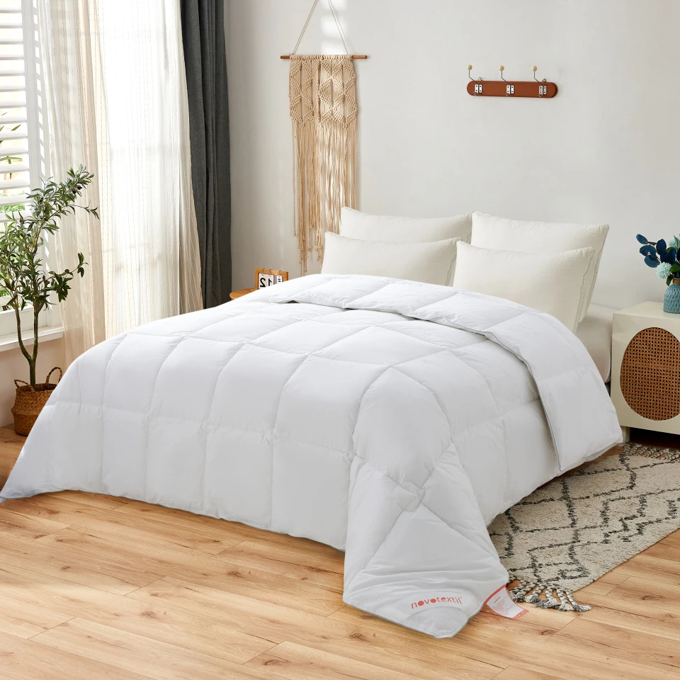 NOVOTEXTIL-Nordic quilt White Microgel bed from 90 to 200 weight 350g microgel touch down outer fabric 100% cotton 250g