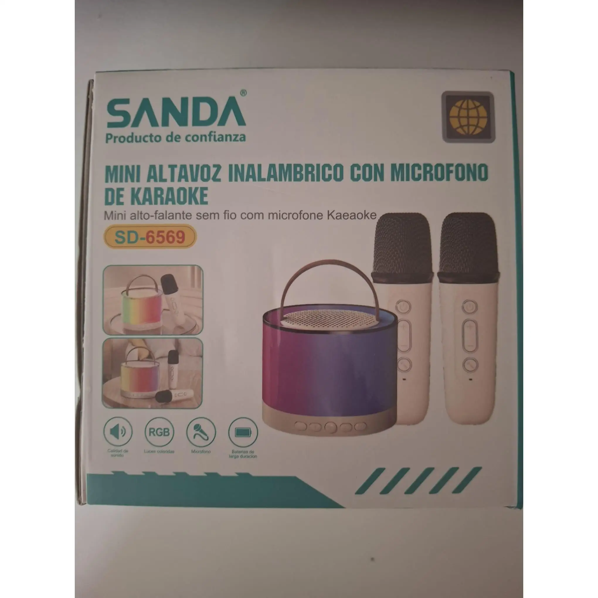 KARAOKE ALTAVOZ INALAMBRICO CON 2 MICROFONOS