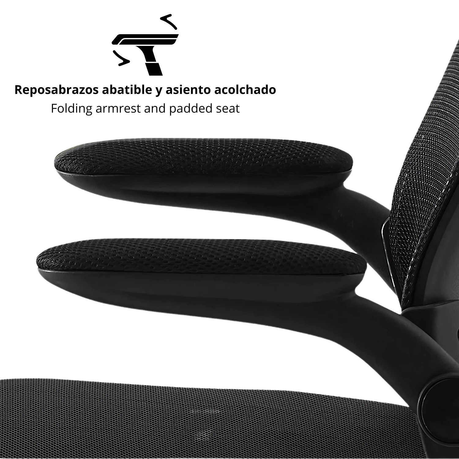 LUTODY - Office desk chair with adjustable headrest, gaming, breathable mesh net backrest, lumbar support, ergonomic with nylon lining, folding armrest, 360o rotating wheel, pp leg, desk, for work center office