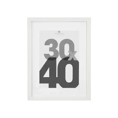 Marco Foto Kalevi Blanco 40x30 - Factory Cuadros - Estilo Moderno - Alta Calidad