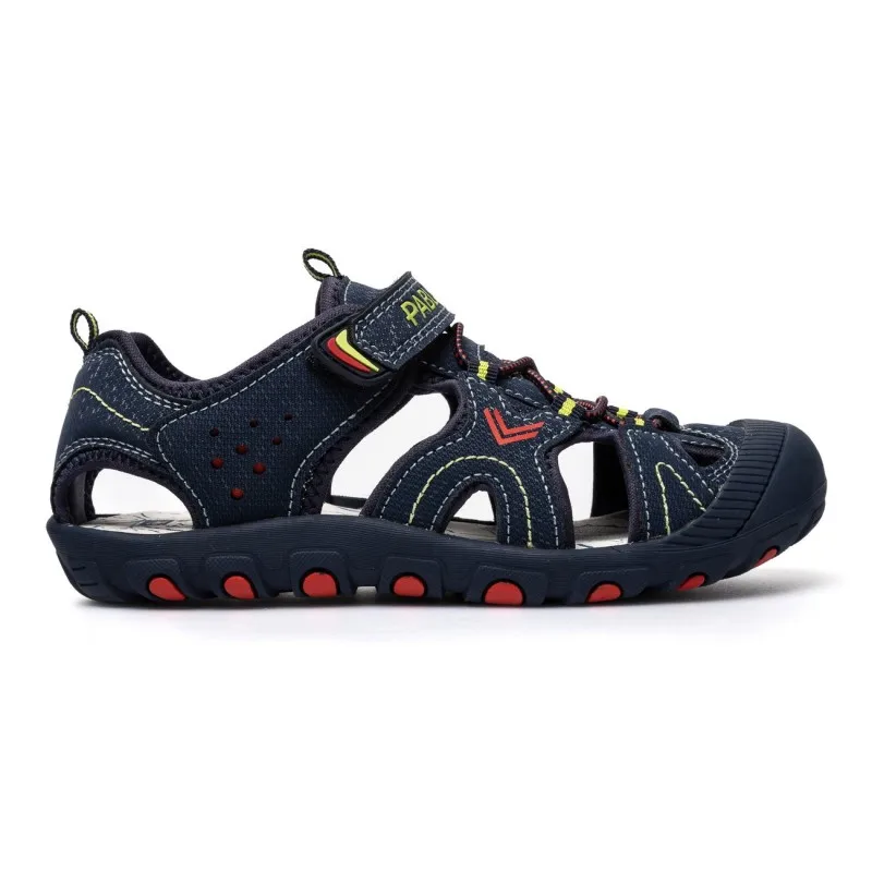 Pablosky Sandalias Planas Niño 985920 Sandalia Deportiva Navy-Red-Neon Green 37757 26V