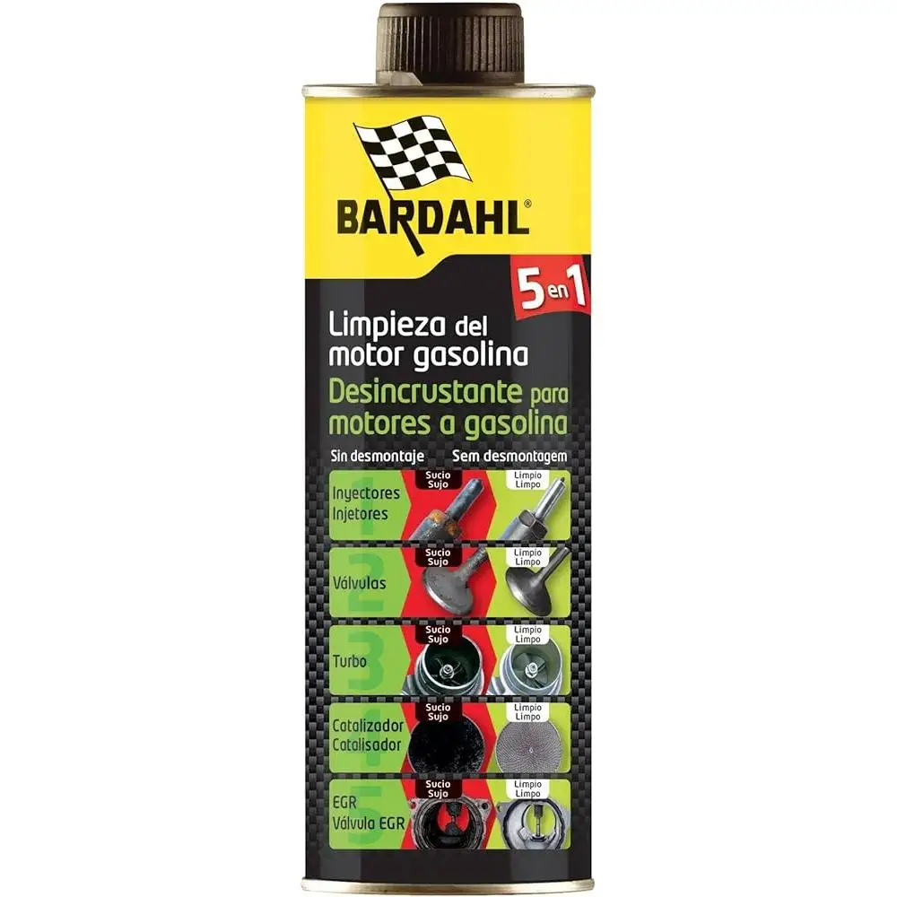 Voiture essence 500 Ml 5 en 1 décarburant Bardahl