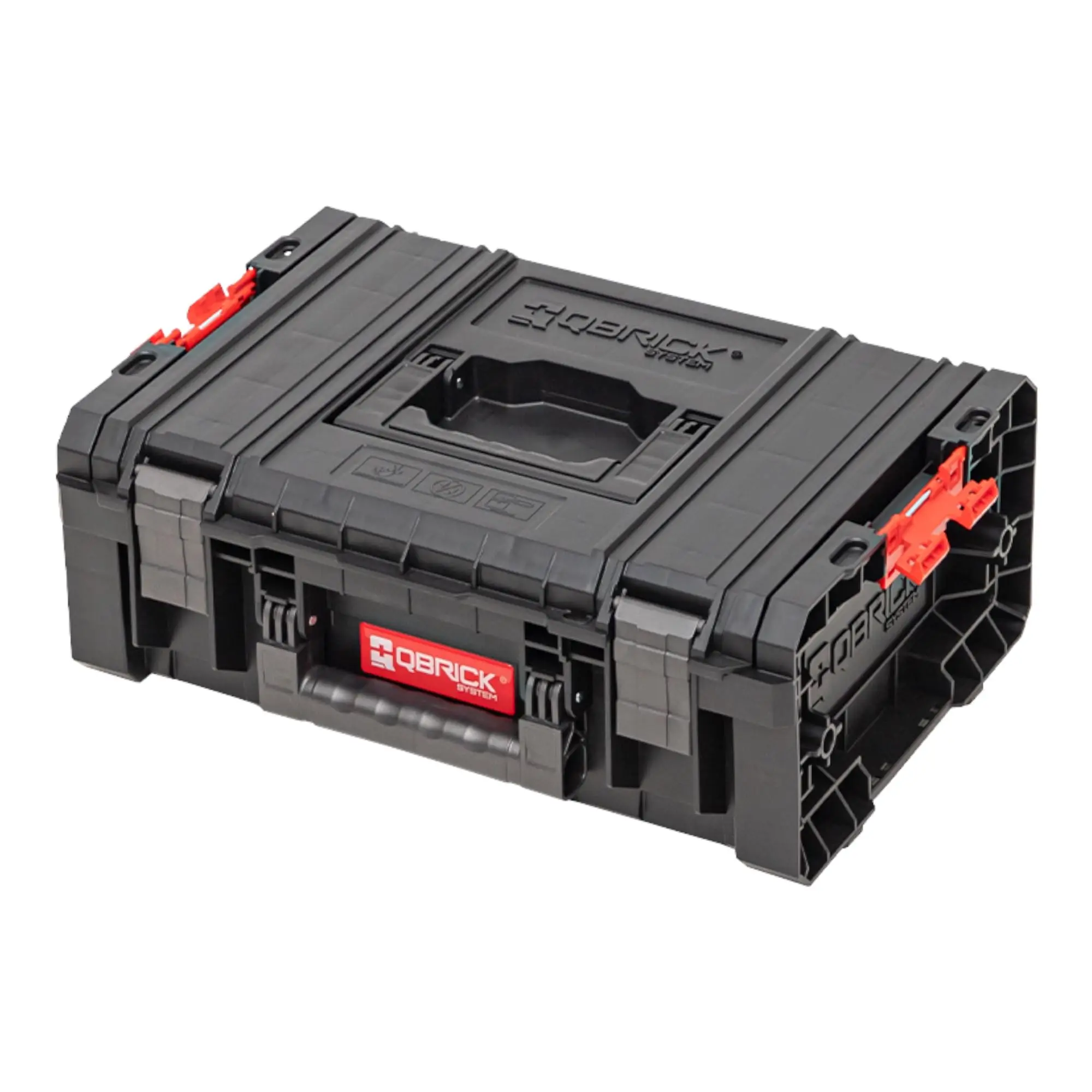 Qbrick Technician PRO - Caja de herramientas (450 x 330 x 170 mm, con portaherramientas, caja de herramientas, caja de herramientas, caja de herramientas, caja de taller, caja de herramientas