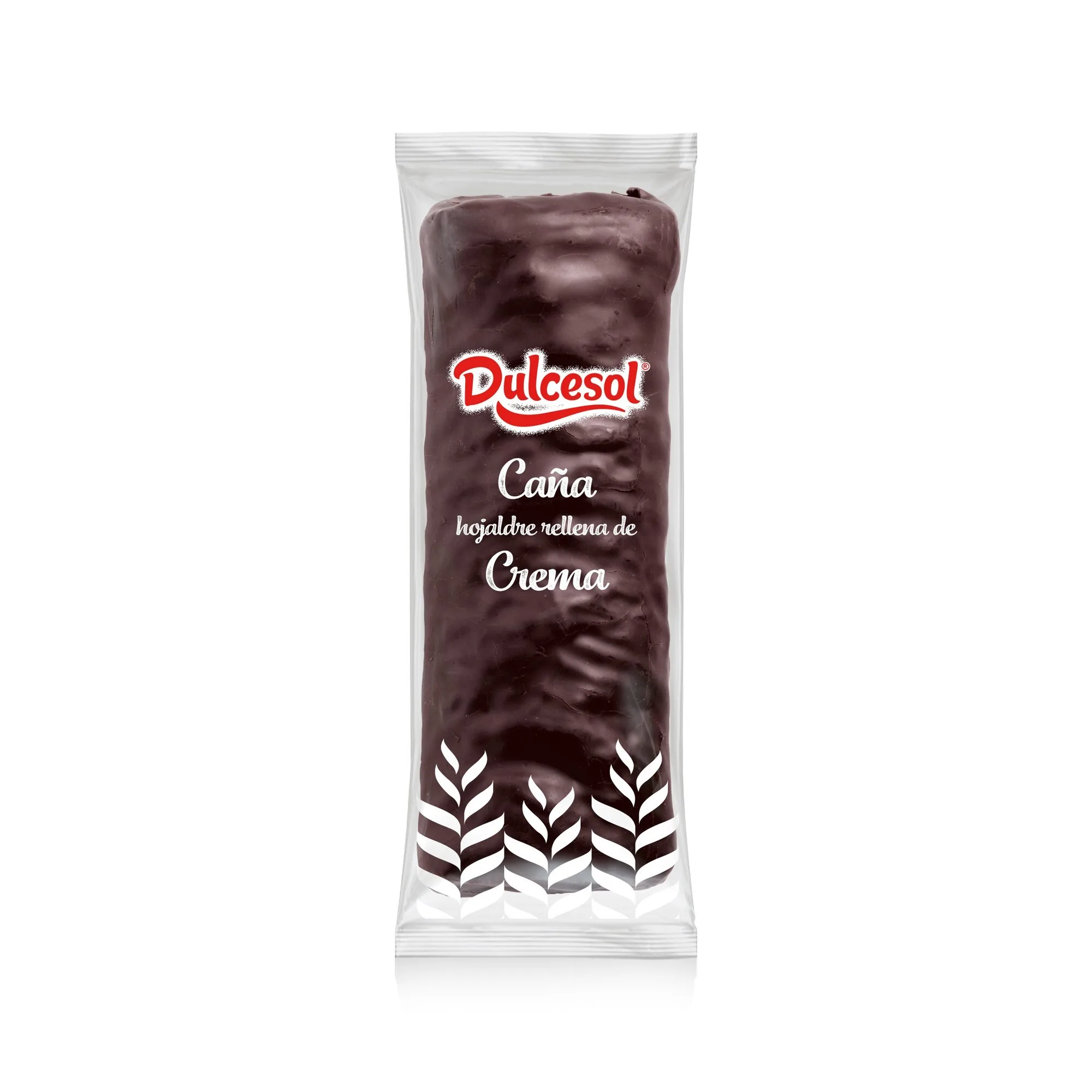 Cañas de Crema y Chocolate Dulcesol - 33 Cañas de Chocolate Rellenas de Crema - Envueltas Individualmente - Caja 2,8 kg