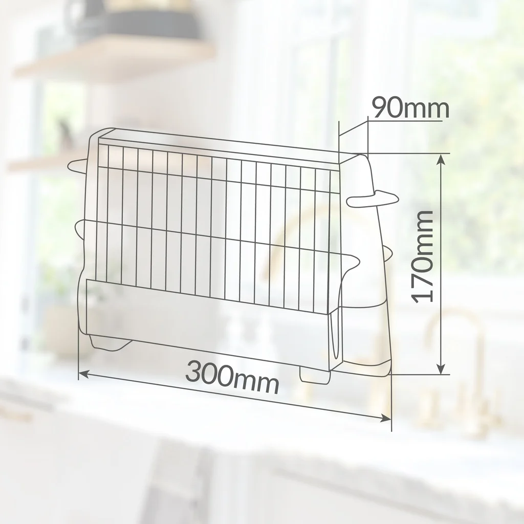 Valine gsc evolution multispace 700w vertical toaster - stainless steel grille - cable 1 meter