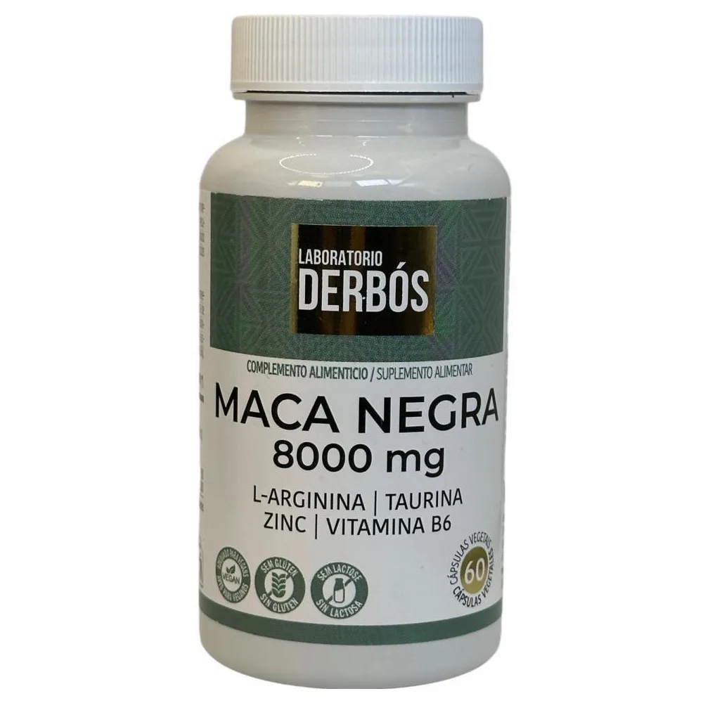 Maca negra 8000 mg 60 Cápsulas de derbós