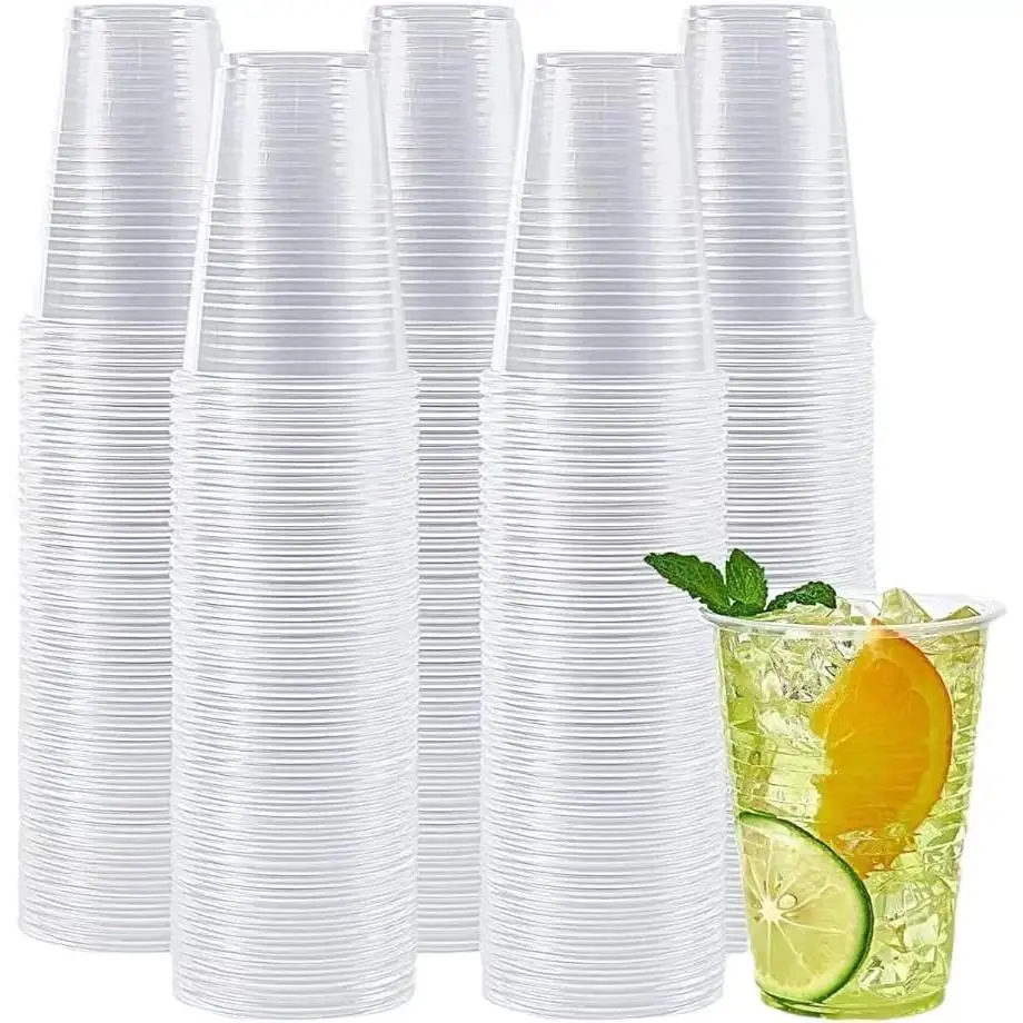 Vasos de plastico desechables 330ml Vasos Reutilizables de plástico polipropileno Transparente ideal para fiestas y eventos surtidos de cantidad a elegir