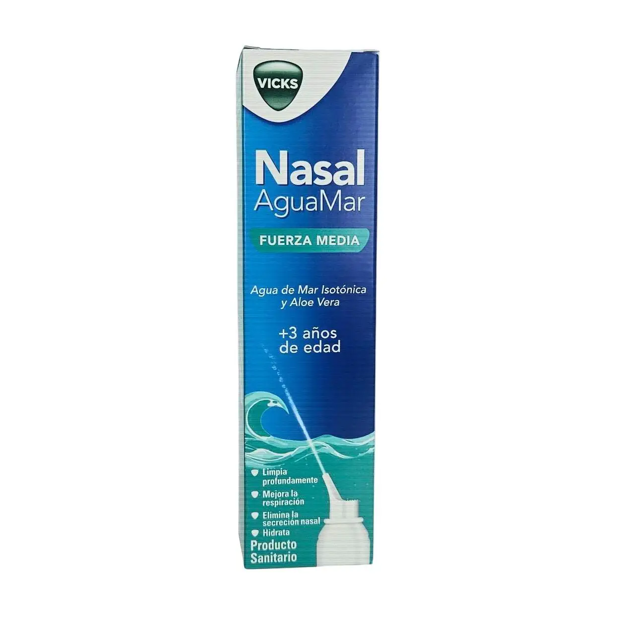 Vicks Nasal Aguamar Fuerza Media 120ml Vicks