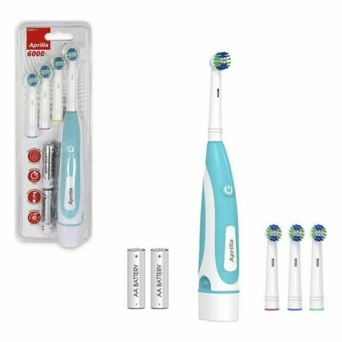 Abrilla electric toothbrush 6000 rpm (12 pieces)