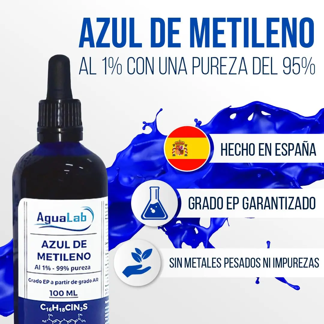 1% methylene blue – 100ml agualab - guaranteed purity for professional use | Ep grade wellbeing supplement #5