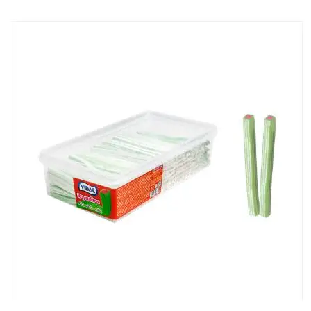 VIDAL Rayaditos Sandía bandeja de 200U Aprox 1,4 Kg Sabor a Sandía regaliz con una textura y sabor que te sorprenderá. Sabor original Vidal garantizado
