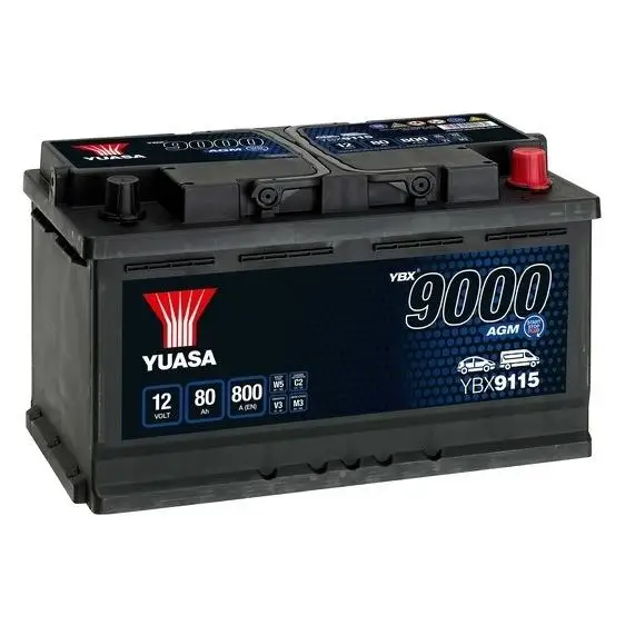 BATERIA  YUASA YBX9115 12V 80AH EN