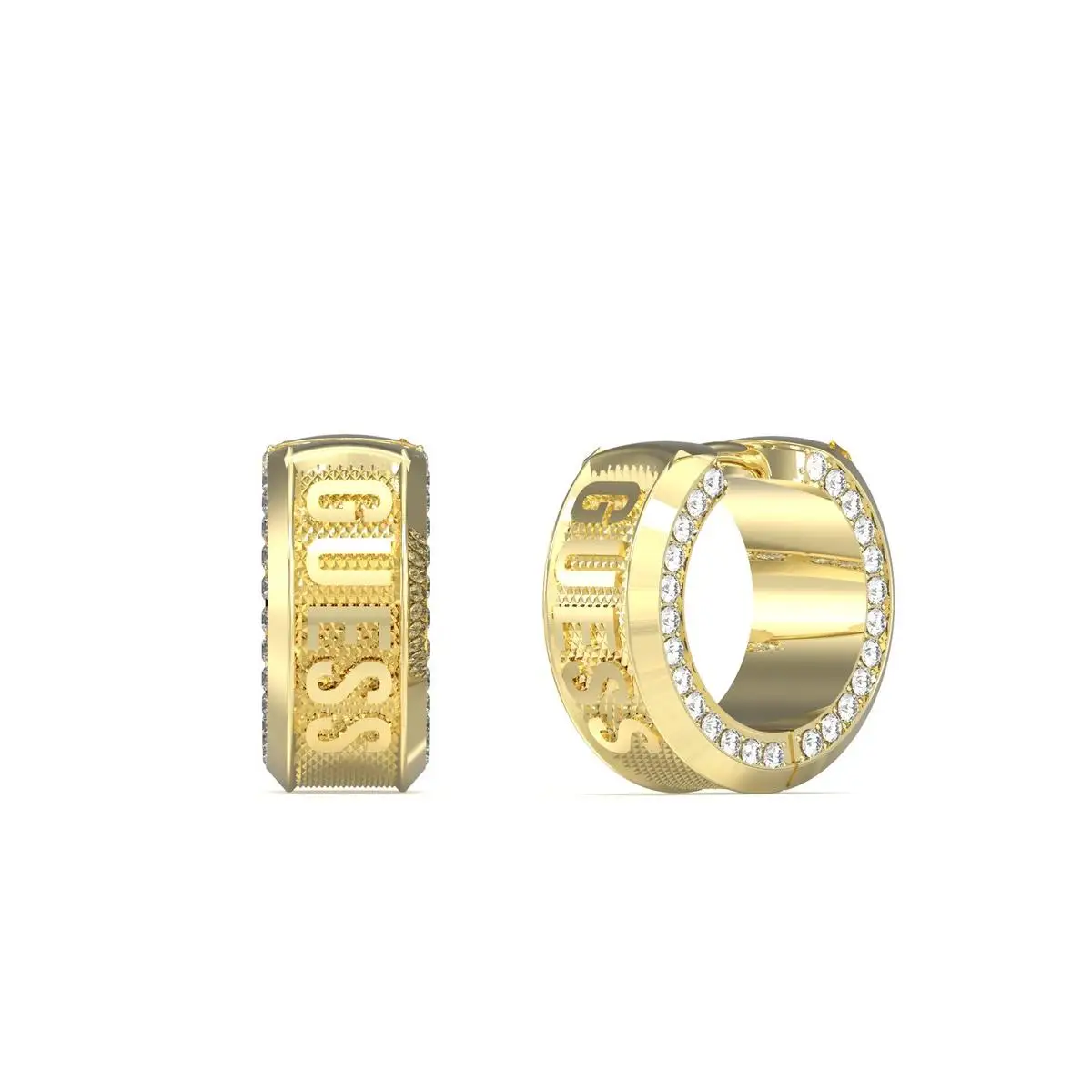 Guess Pendientes Hombre Lion King De Acero Dorado
