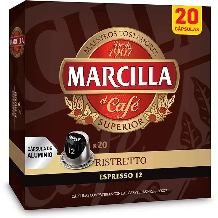 Ristretto marcilla, 40 nespresso compatible capsules