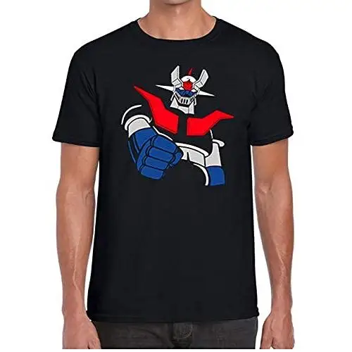 Mazinger Z T-shirt man Mazinger Z black 100% cotton T-shirts Anime EGB.