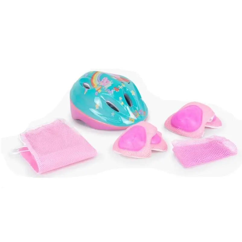 Mochila con Casco y Protecciones, diseños exclusivos del casco  Peppa, Jurassic, Paw y más (5272, 5276, 5279, 5278, 5280)  Protecciones para rodillas y codos. Set para principiantes. Calidad al mejor