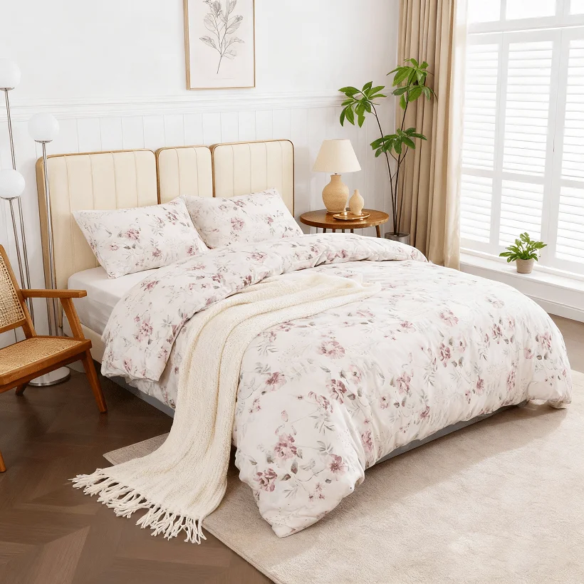 DECODEKO-Set de edredón cómodo - Funda Nórdica Cama 90/105cm, Funda Nórdica con Bohemio Patrón Microfibra 3 Piezas Compuesto por 1 funda de edredón suave, 1 funda de cama y 1 funda de almohada