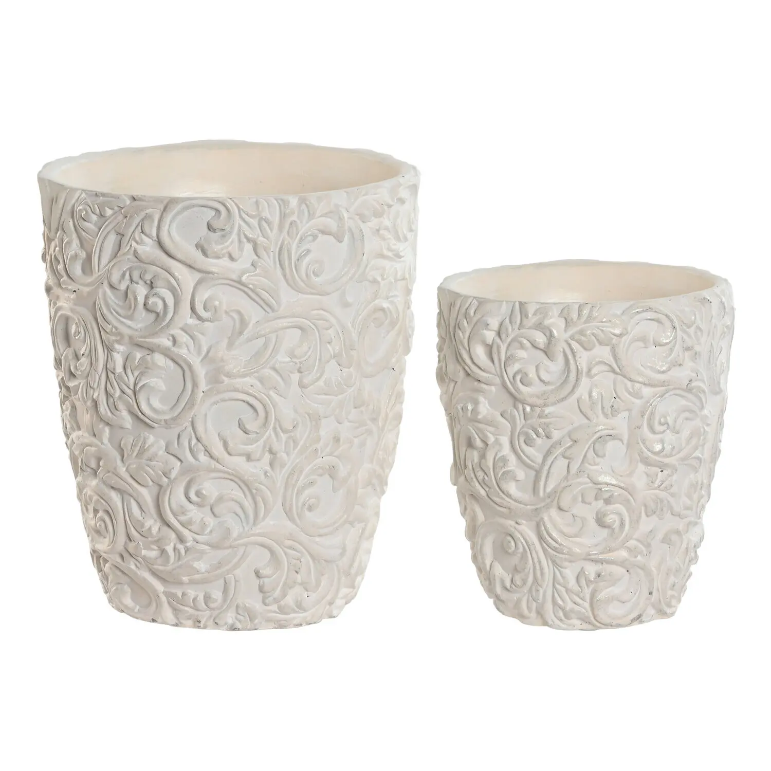 Set di 2 vasi in cemento grezzo 24x24x28, il tocco perfetto per la tua casa.