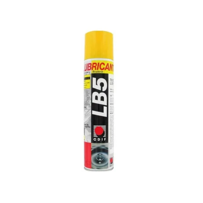 Spray Lubricante ODIF LB5 300 ml para Máquinas de Coser, Bordadoras y Piezas Industriales