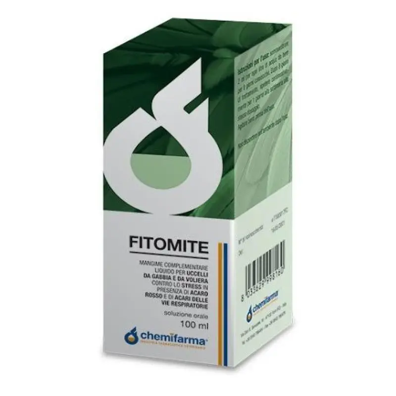 Chemifarma Spa FITOMITE Tratamiento Líquido ácaros en Aves 100 Ml