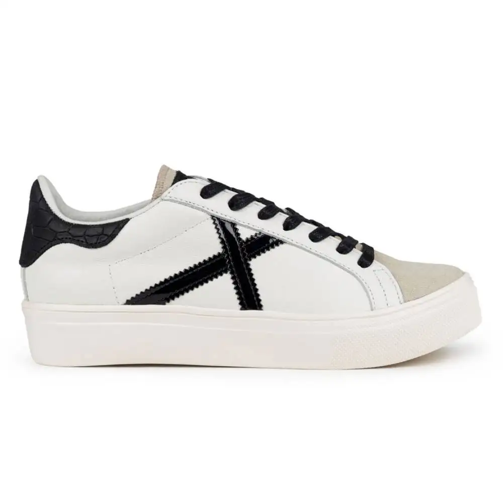 Zapatillas Munich Rete Sky 8085071 Blancas con Cierre de Cordones para Mujer