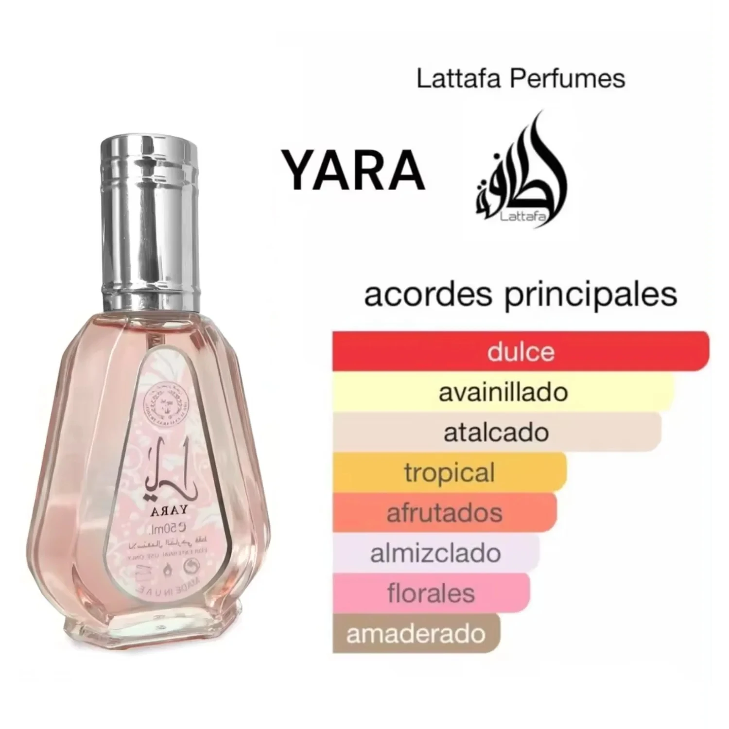 Yara Pink Eau de Parfum 50ml women's Perfume-exotic and sophisticated fragrance